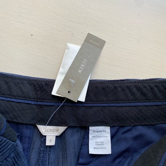 NWT/J. Crew Navy Blue Corduroy Shorts Size 2 - Picture 7 of 8